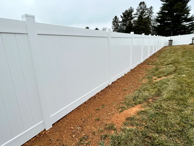 White Vinyl Privacy Fence